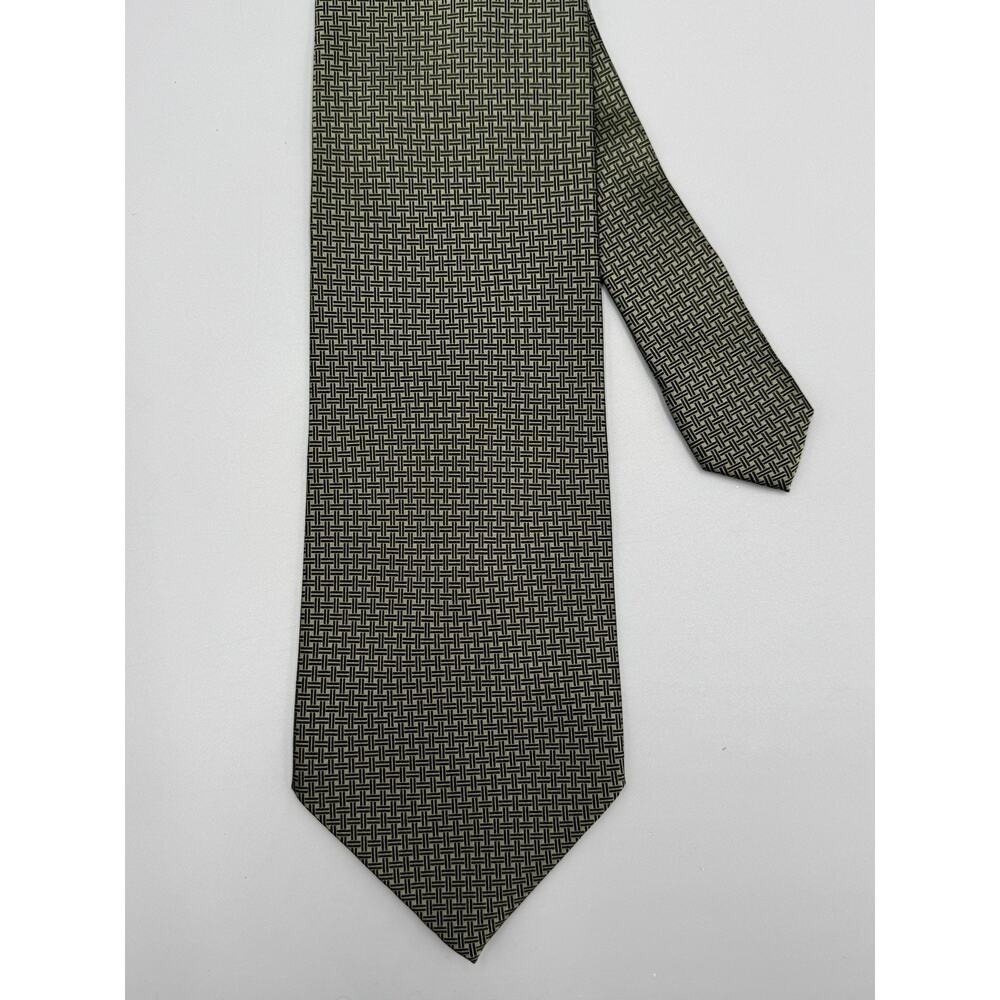 Tongue Tied Silk NY Necktie Tie Mens Geometric Tom McLellon 58" Total Length